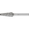 Pferd Carbide Bur - 14 Degree Taper, CAST Cut - 1/2" x 1-1/8" x 1/4" Shank - SL-4 25169 - alternate 1